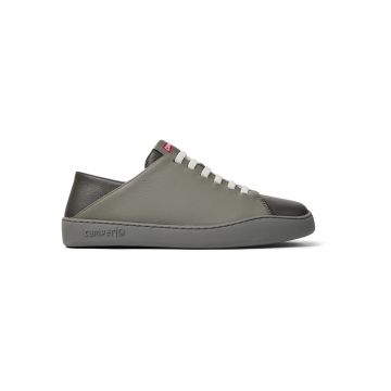 Pantofi sport Peu Touring de piele cu sireturi elastice - Gri