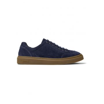 Pantofi sport Twentyfive din piele intoarsa cu brant moale - Albastru