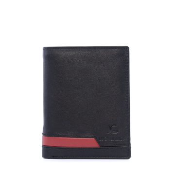 Portmoneu bărbați Luca di Gioia negru din piele 266BPU3312NR