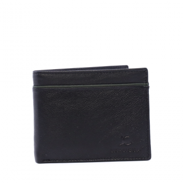 Portmoneu bărbați Luca di Gioia negru din piele 266BPU3366NV