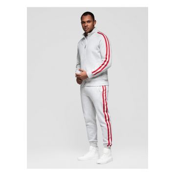 Set de trening bluza si pantaloni de jogging  Z114 - Gri deschis melange