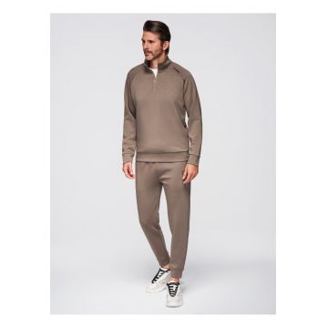 Set de trening bluza si pantaloni de jogging  Z117 - Maro