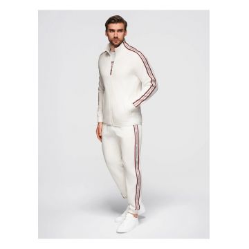 Set de trening hanorac si pantaloni de jogging  Z113 - Alb