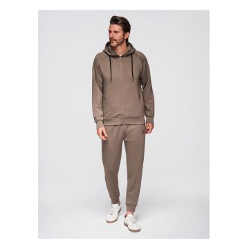 Set de trening hanorac si pantaloni de jogging  Z115 - Maro