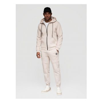 Set de trening hanorac si pantaloni de jogging  Z116 - Maro nisip