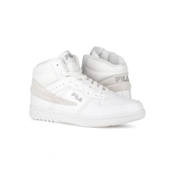 Tenisi barbati -  piele ecologica/textil - alb