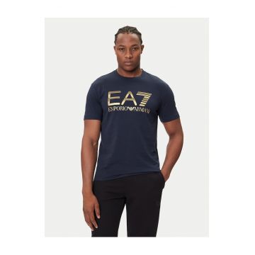 Tricou barbat -  bleumarin - bumbac