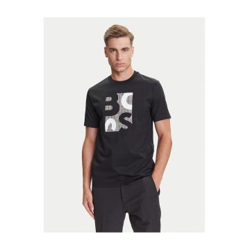 Tricou barbat  culoare negru - bumbac