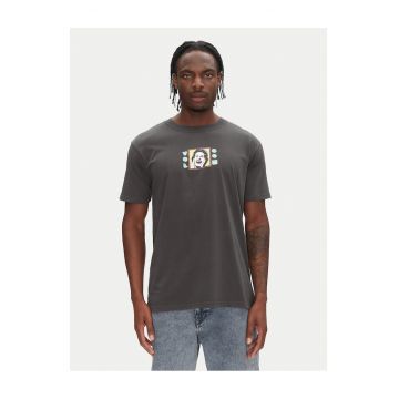 Tricou barbati  gri - bumbac