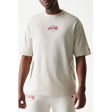 Tricou cu detaliu brodat - Bej deschis