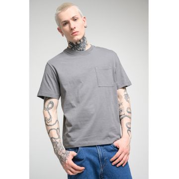Tricou lejer din bumbac - Gri inchis