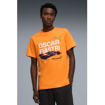 Tricou McLaren Racing Driver Tee Piastri Papaya - Alb/Portocaliu