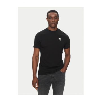 Tricou -  negru - bumbac -