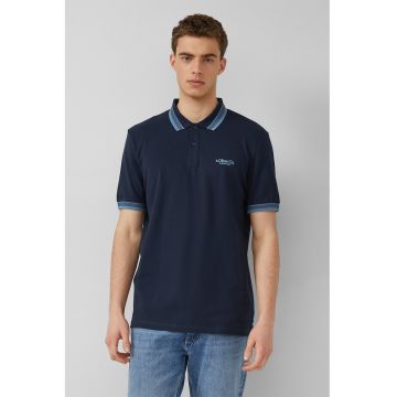 Tricou polo cu logo - Bleumarin