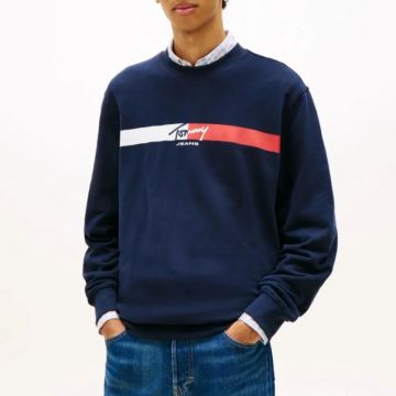 Bluza Tommy Hilfiger TJM REG SIGN STRIPE CNCK EXT