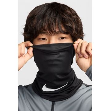 Fular circular cu logo - Alb/Negru