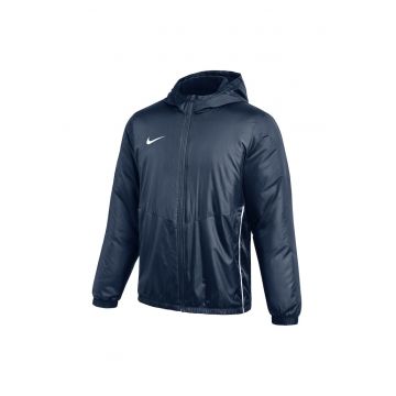 Geaca cu vatelina si logo - Albastru inchis