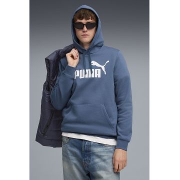 Hanorac cu logo Essentials - Alb/Albastru prafuit