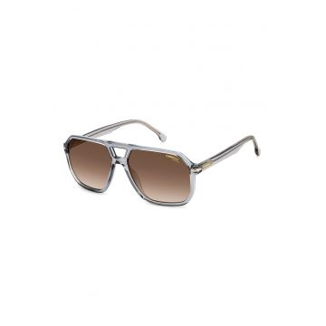 Ochelari de soare aviator cu logo. - Gri