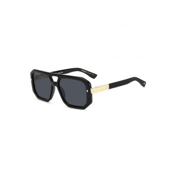 Ochelari de soare pentru barbati -  Acetat - Negru - 56-17-140cm