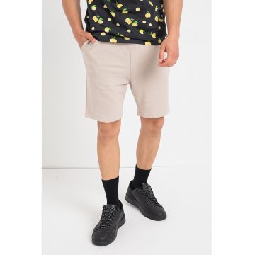 Pantaloni scurti de trening cu snur - Bej deschis