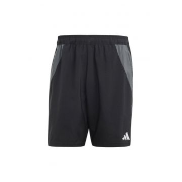 Pantaloni scurti sport -  Tiro 24 - negru - poliester reciclat