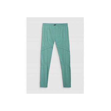 Pantaloni sport barbati  lenjerie termoactiva fara cusaturi - turcoaz - poliester -