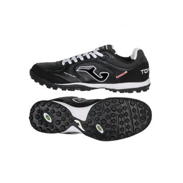 Pantofi fotbal barbati Top Flex -  piele naturala/sintetic - negru/alb