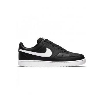 Pantofi sport de piele ecologica Court Vision Low Next Nature - Negru/Alb optic