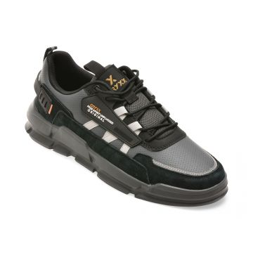Pantofi sport GRYXX negri, 28186, din piele ecologica