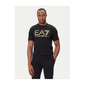 Tricou barbat -  negru - bumbac