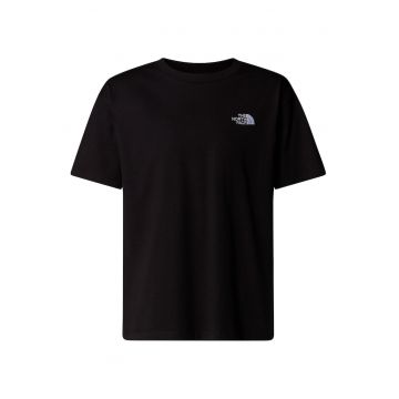 Tricou unisex  negru - bumbac