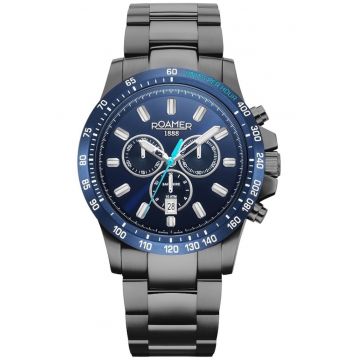 Ceas barbatesc  inox - 10 ATM - 45mm - negru