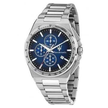 Ceas  Velocita Slim - argintiu - 50m impermeabil - cu cronograf si data