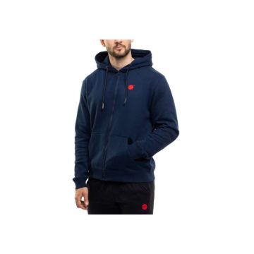 Hanorac  bleumarin - cu fermoar - pentru barbati