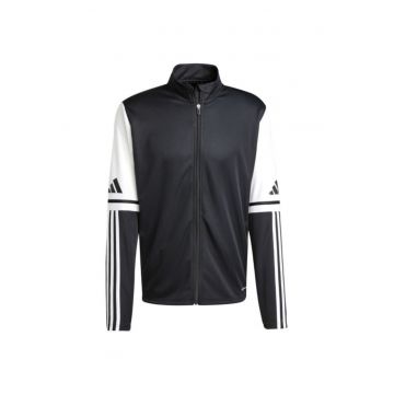 Hanorac sport barbati -  Squadra 25 - alb/negru - fara gluga - cu fermoar