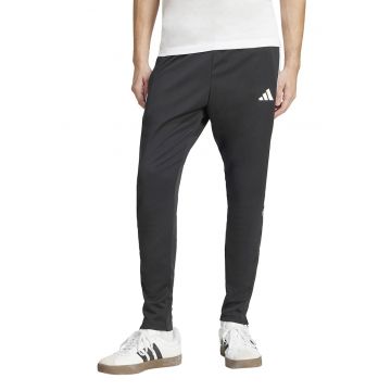 Pantaloni conici de trening cu imprimeu logo Tiro - Alb/Negru