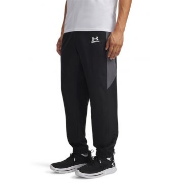 Pantaloni de trening cu snur interior - pentru fitness UA Tech - Negru