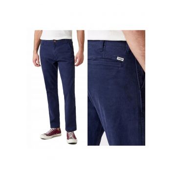 Pantaloni Scurti Barbati -  Casey Chino - Straight Fit - Talie Medie - Lungi - 5 Buzunare - Fermoar - Bumbac - W30-L34 US - Albastru