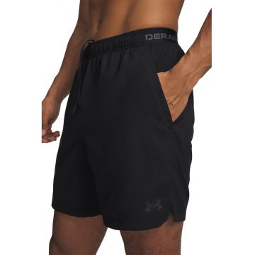 Pantaloni scurti cu talie elastica - Negru