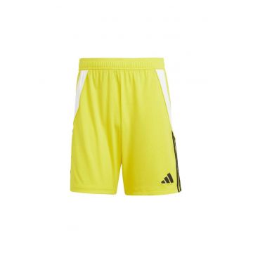 Pantaloni scurti sport -  Tiro 24 - talie elastica - galben - poliester reciclat