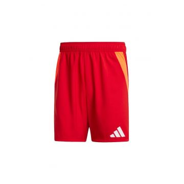 Pantaloni scurti sport -  Tiro 24 - talie elastica - rosu - poliester reciclat