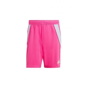 Pantaloni scurti sport -  Tiro 24 - talie elastica - roz - poliester reciclat