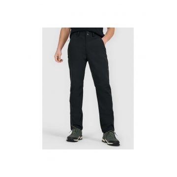 Pantaloni trekking barbati  poliester - negru