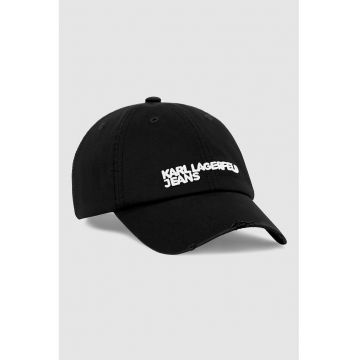 Sapca baseball cu logo brodat - Negru