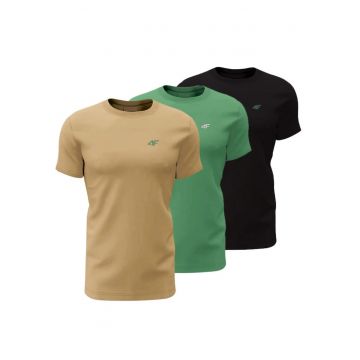 Set 3 Tricouri sport pentru barbati  M3094 4FWSS25TTSHM3094 - multicolor - bumbac