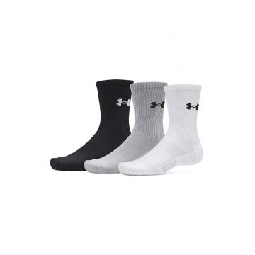 Set de sosete din bumbac Performance - 3 perechi - Negru stins/Alb optic