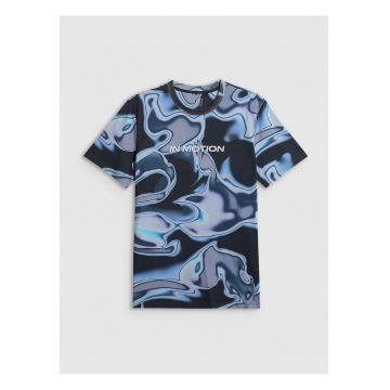 Tricou barbat  bleumarin - bumbac - regular - cu imprimeu