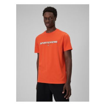 Tricou barbati  bumbac - portocaliu - regular - confortabil