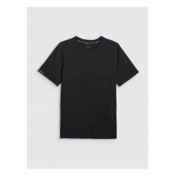 Tricou barbati  negru - regular - din bumbac